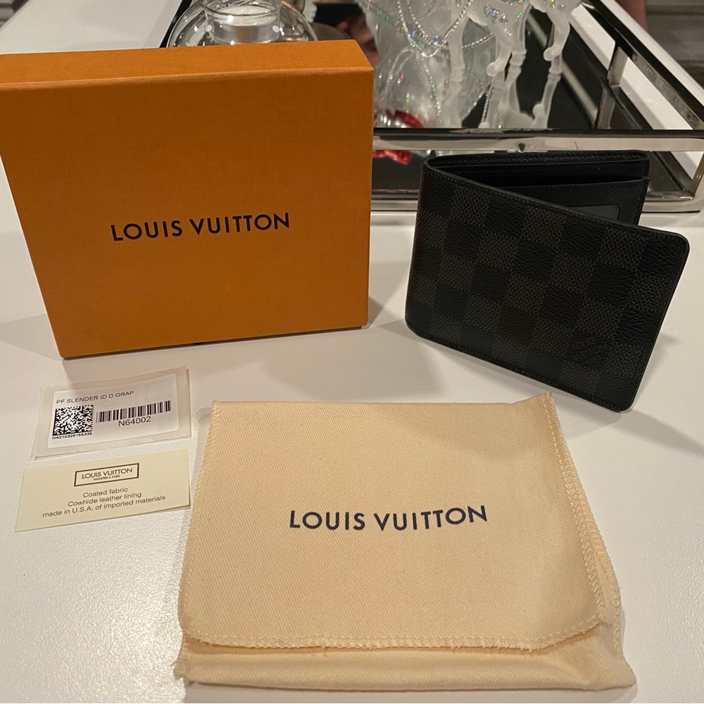 Louis Vuitton Damier Graphite Slender Wallet